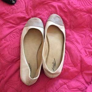 White ballet flats
